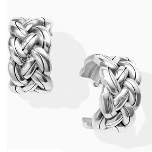 Brighton Interlok Woven Hoop Earrings